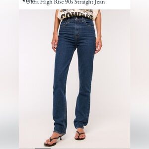 The 90s Straight Ultra High Rise Jean, Dark Wash
